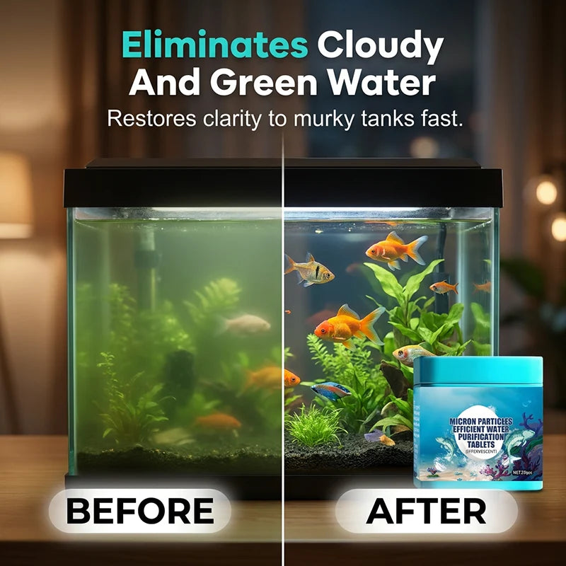 🐟High-Efficiency Aquarium Water Purification Tablets💧