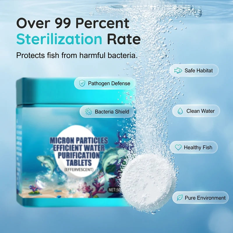🐟High-Efficiency Aquarium Water Purification Tablets💧