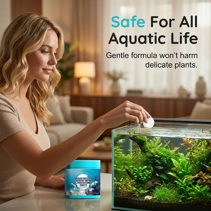 🐟High-Efficiency Aquarium Water Purification Tablets💧
