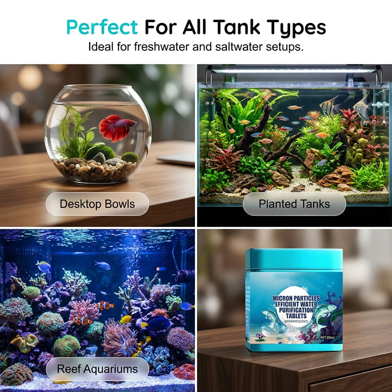 🐟High-Efficiency Aquarium Water Purification Tablets💧