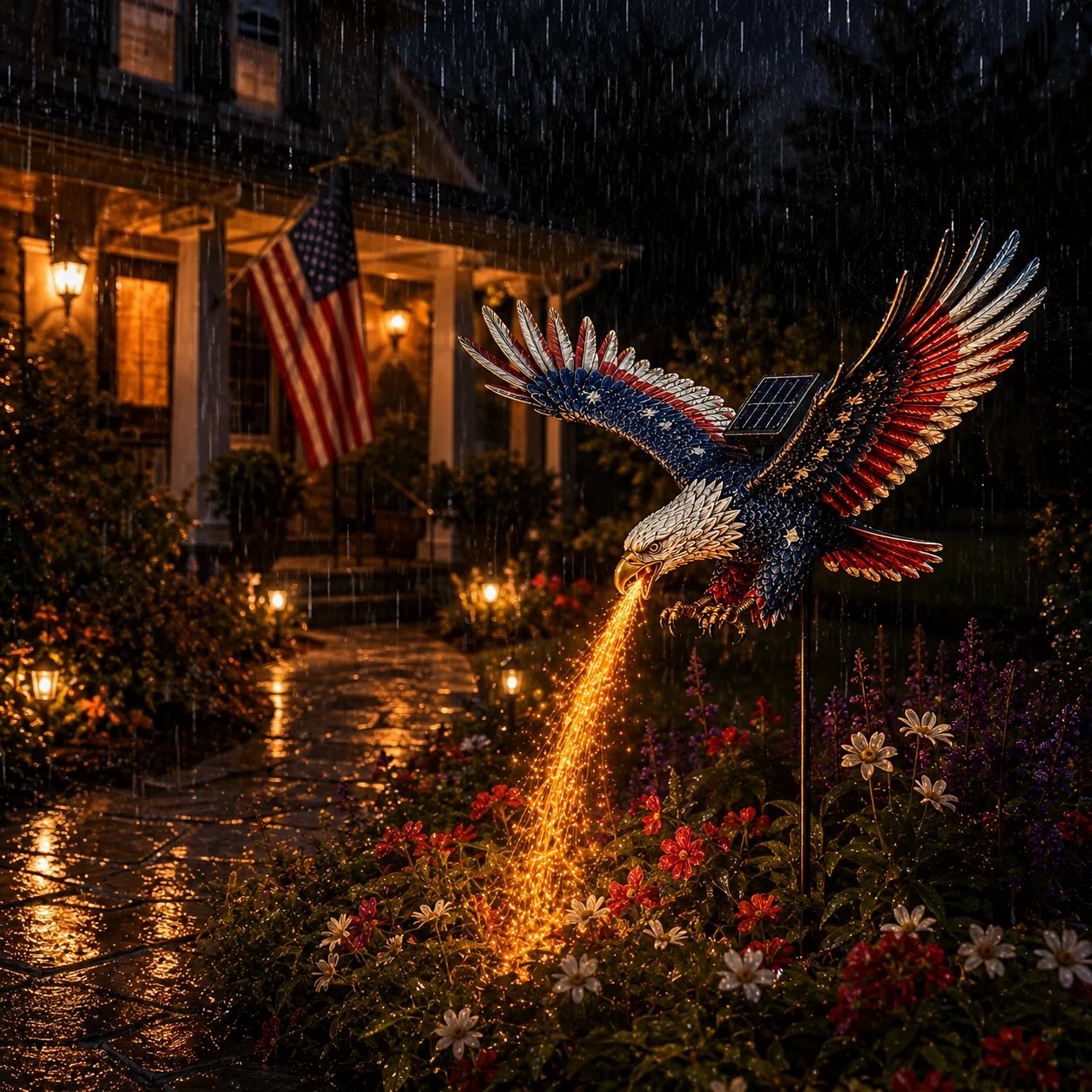 🔥Buy 2 Get 20% OFF🔥🦅 250th Anniversary Special – Eagle of Freedom Solar Garden Light