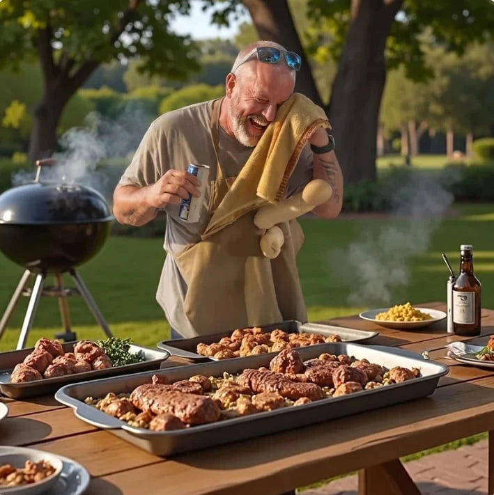😂 Hidden Surprise Chef Apron – Funny BBQ & Kitchen Gag Gift