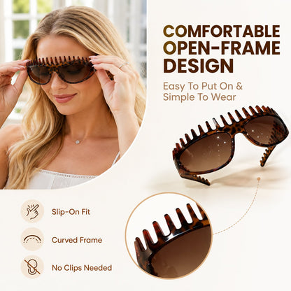 😎2-In-1 Tortoiseshell Headband Sunglasses