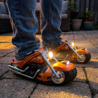 🏍️ Motorcycle Slippers – Ride At Home