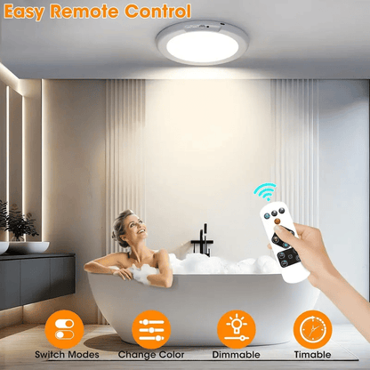 ✨Dimmable rechargeable ceiling light with motion sensor – magnetic & wireless✨