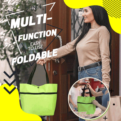 🔥LAST DAY-50% OFF🔥 2 in 1 Foldable Shopping Cart🎁