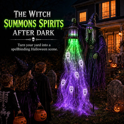 🔥 Today Only: 51% OFF 🎁Animated Halloween Headless Horseman Garden Light 💀