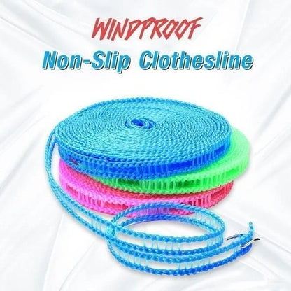 🎁Windproof Non-Slip Clothesline(32 ft)