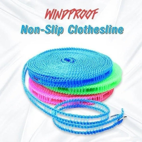 🎁Windproof Non-Slip Clothesline(32 ft)