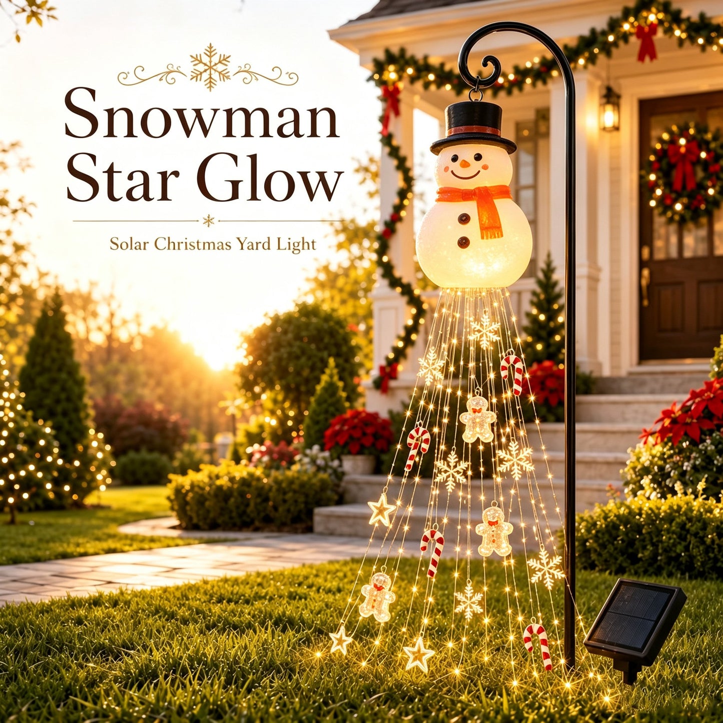 🎄 Gingerbread Magic Solar Holiday Yard Light