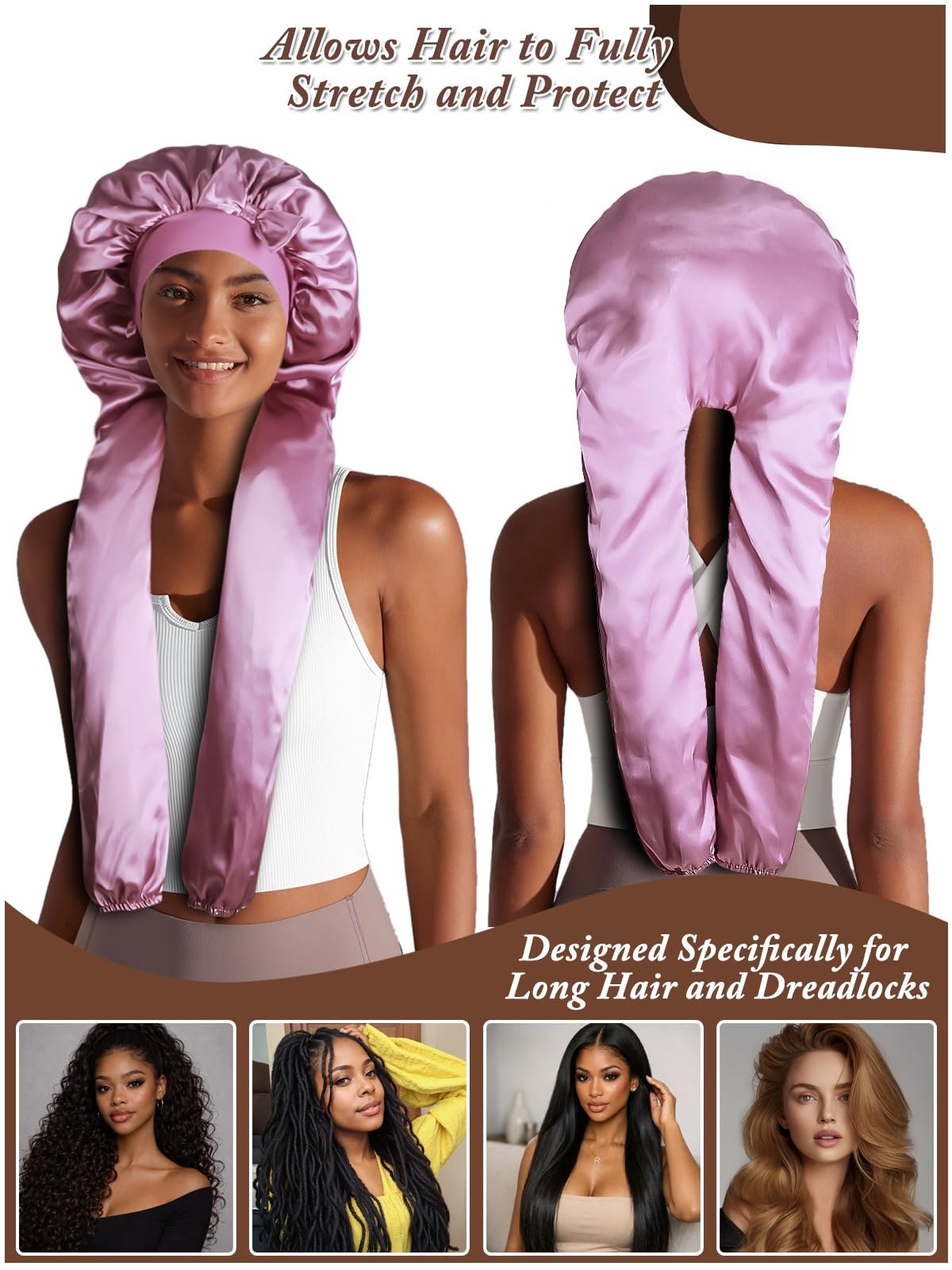 1+2 Satin Pantyhose Bonnet