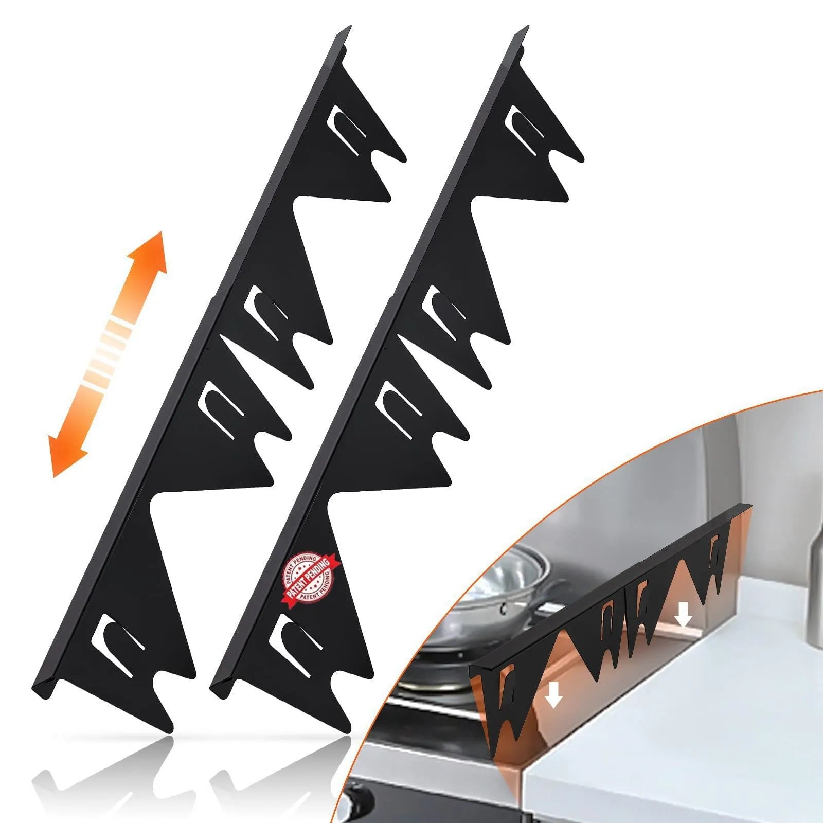 🔥 🎁Retractable Stainless Steel Stove Gap Covers