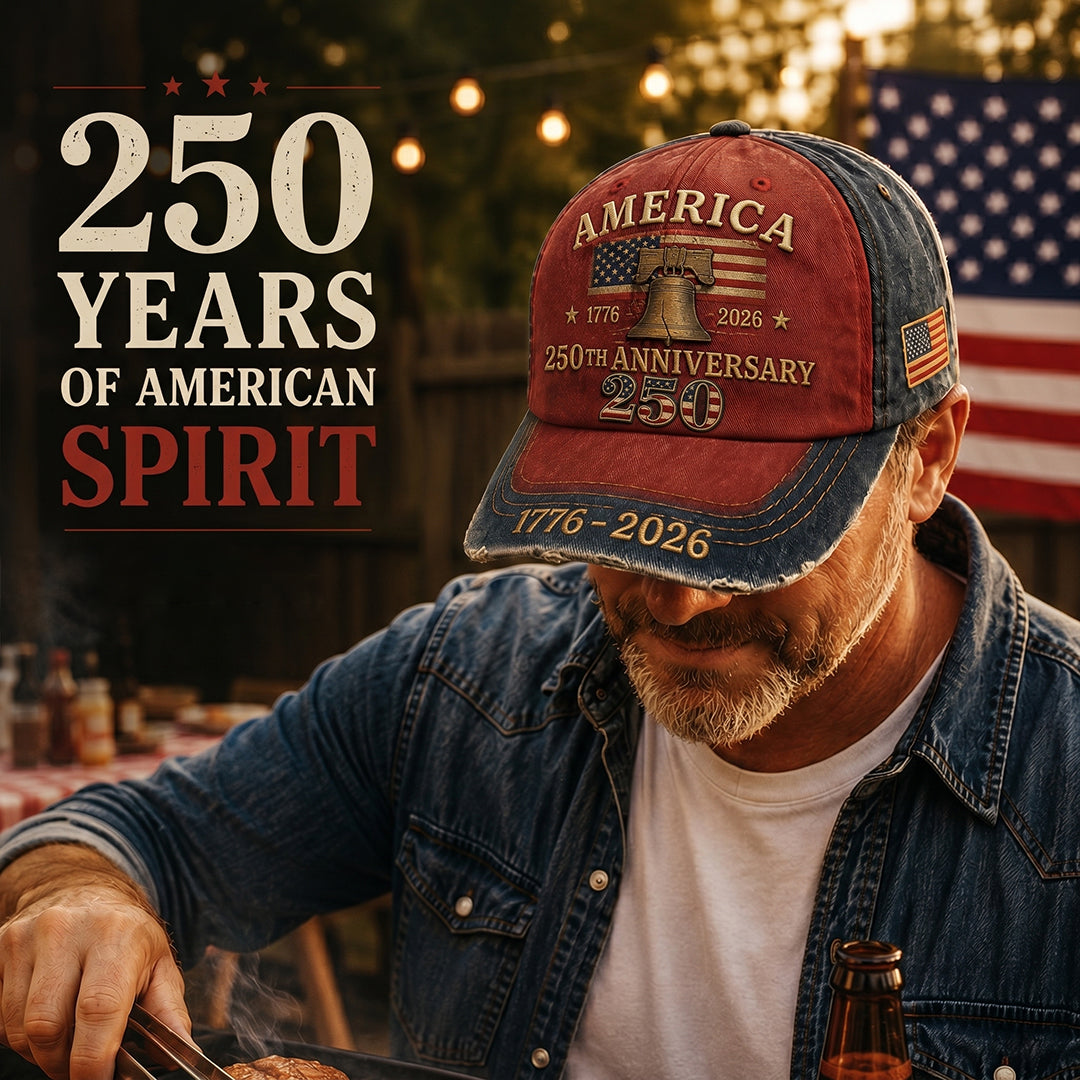 Official 1776–2026 Tribute Design Embroidered Cap （Made in the USA）