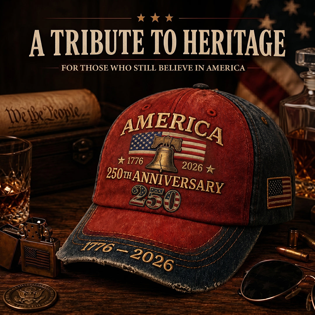 Official 1776–2026 Tribute Design Embroidered Cap （Made in the USA）