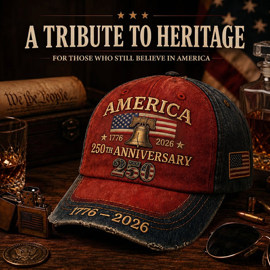 Official 1776–2026 Tribute Design Embroidered Cap （Made in the USA）