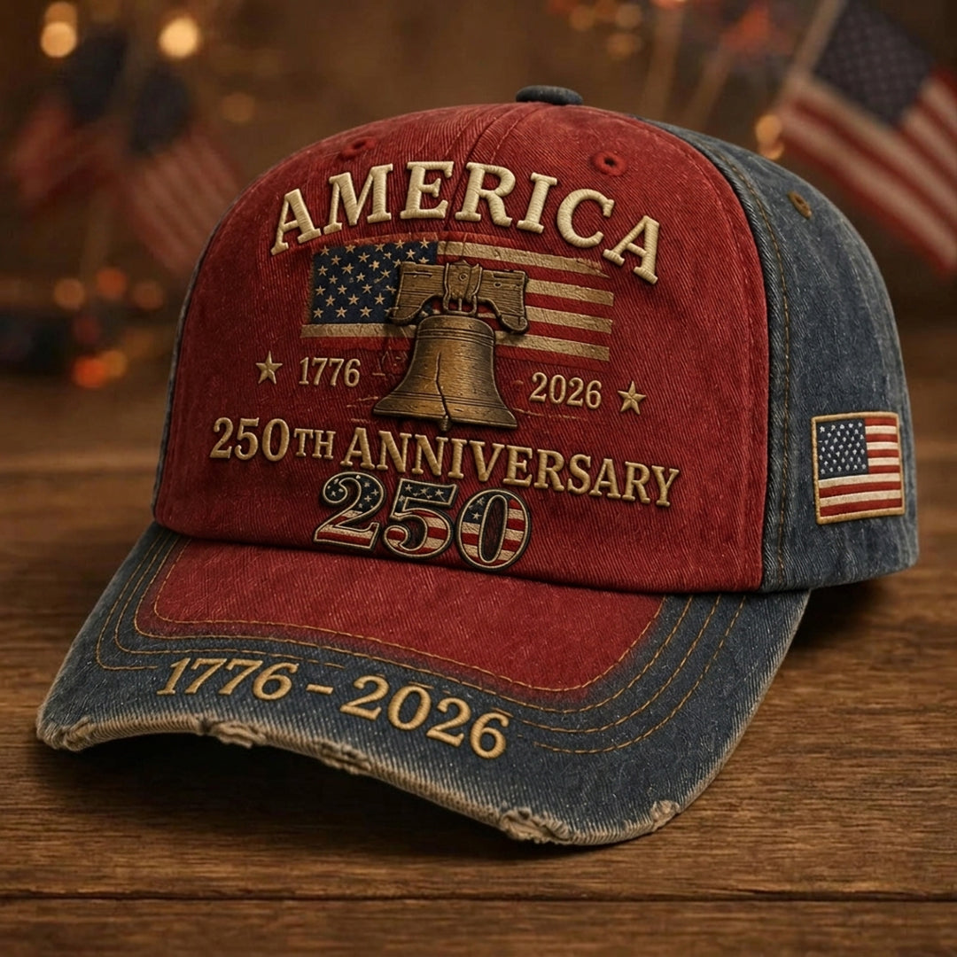 Official 1776–2026 Tribute Design Embroidered Cap （Made in the USA）