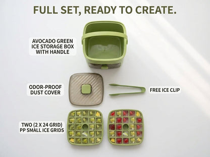 🧊❄️Handled Press-Type Ice Cube Tray (Double-Layer)For any summer moment!-JKL