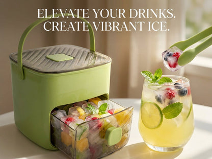 🧊❄️Handled Press-Type Ice Cube Tray (Double-Layer)For any summer moment!-JKL