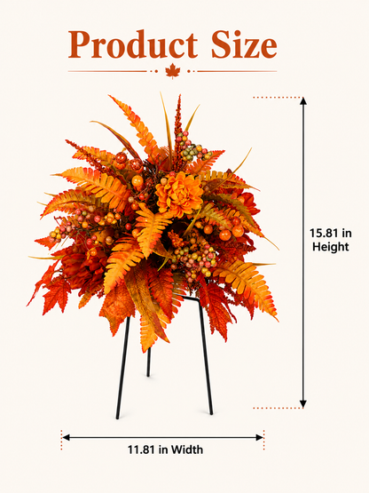 🍂LAST DAY 49% OFF –🌟Autumn Harvest Floral Garden Stake Arrangement