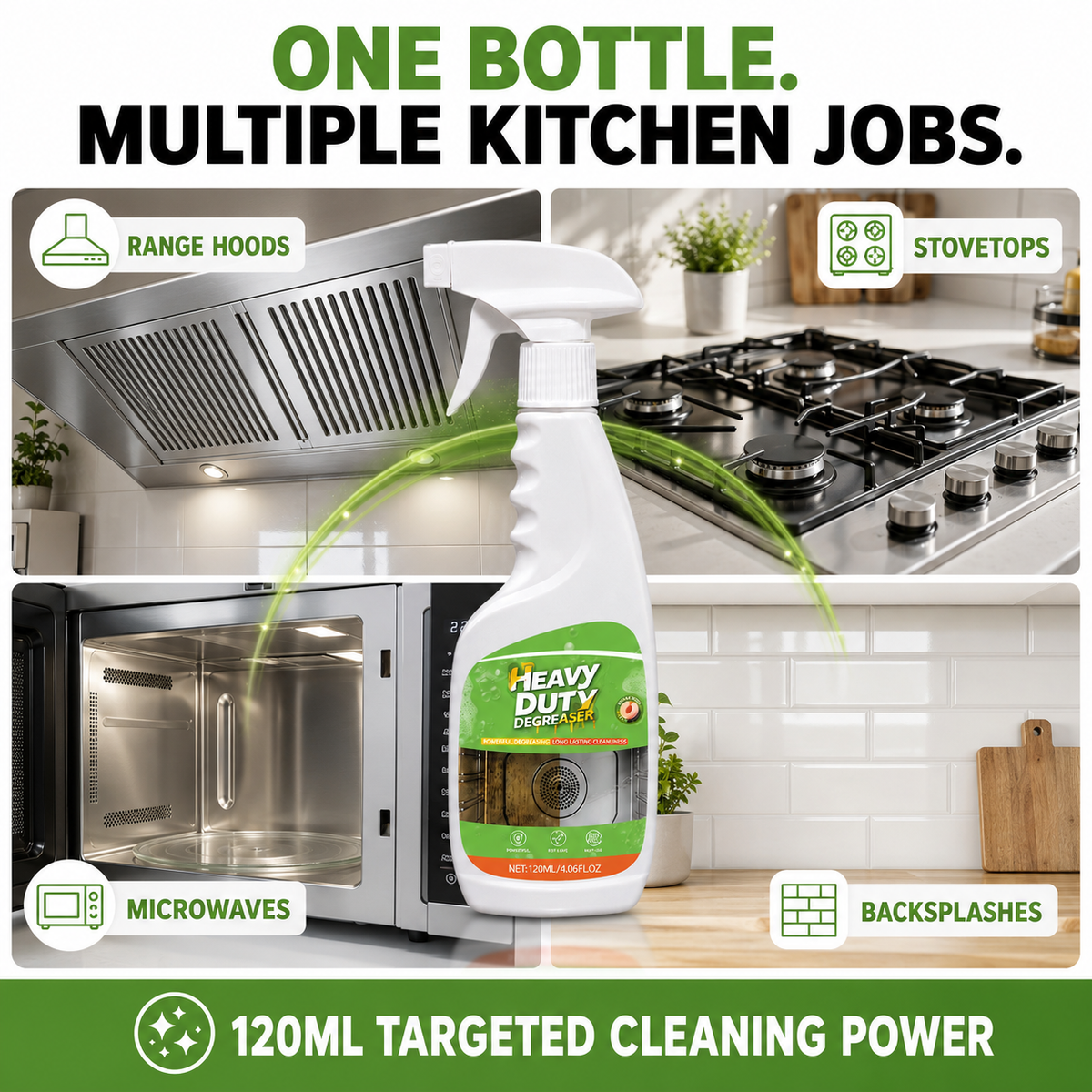 🧽 Duty Kitchen Degreaser Spray – Cut Tough Grease Fast ✨