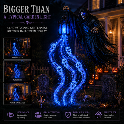 💀Today 49% OFF✨Halloween Soul Harvester Animated Garden Light🏚️