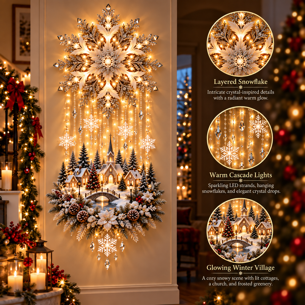 🎄Christmas Magic Glow Garden Light – ⭐Light Up Your Holiday Wonderland