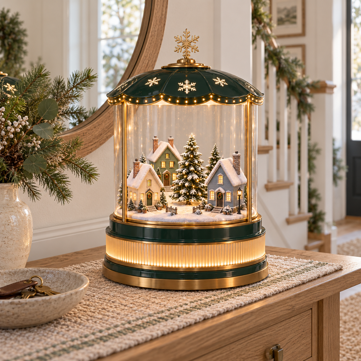 Winter Village Glow Lantern - Light-Up Christmas Village Decor