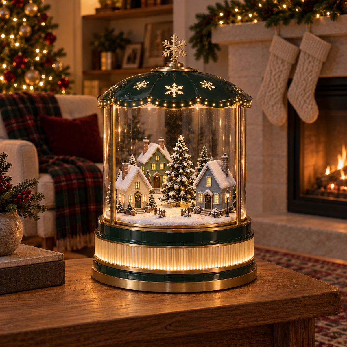 Winter Village Glow Lantern - Light-Up Christmas Village Decor