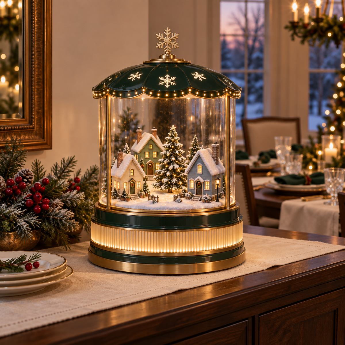 Winter Village Glow Lantern - Light-Up Christmas Village Decor