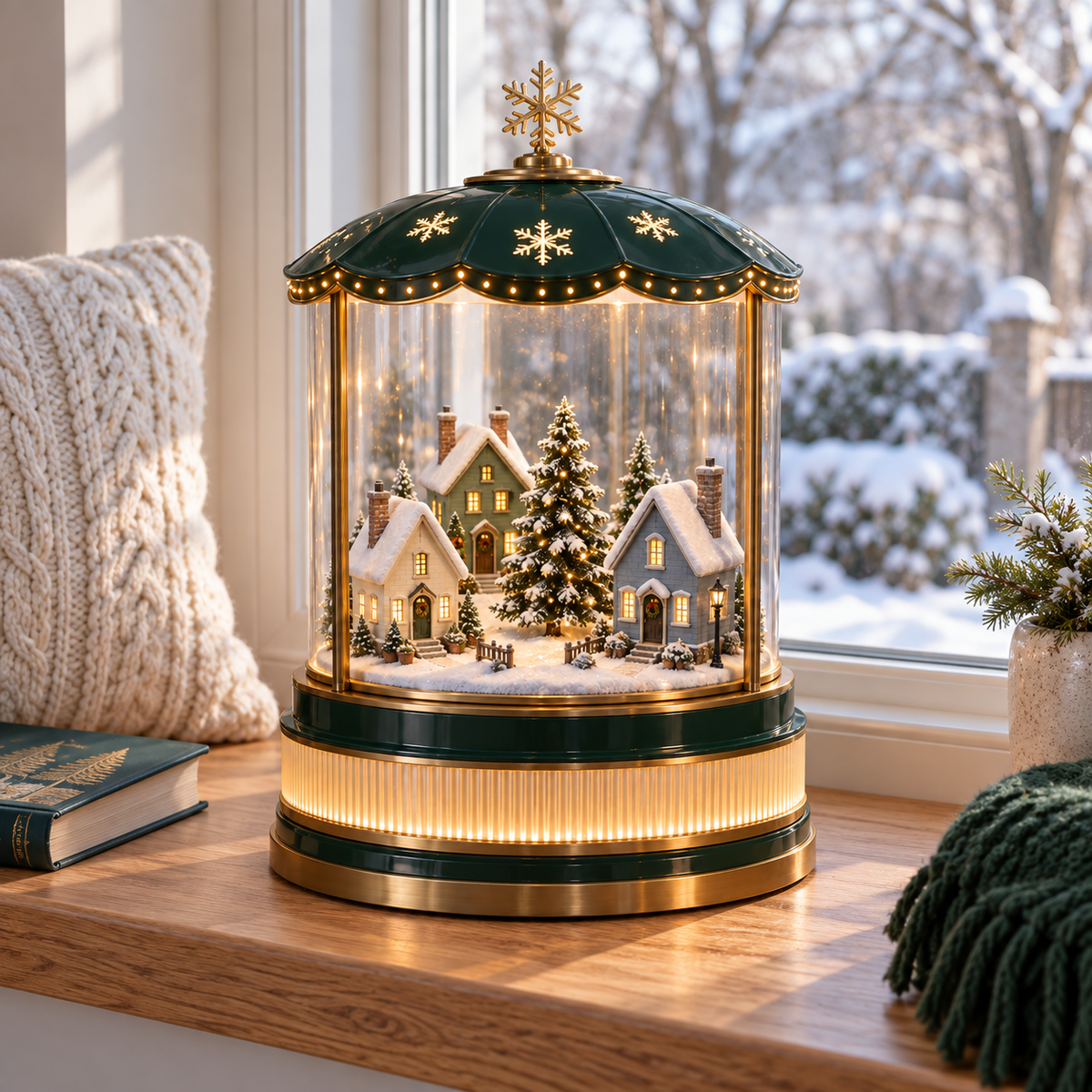 Winter Village Glow Lantern - Light-Up Christmas Village Decor