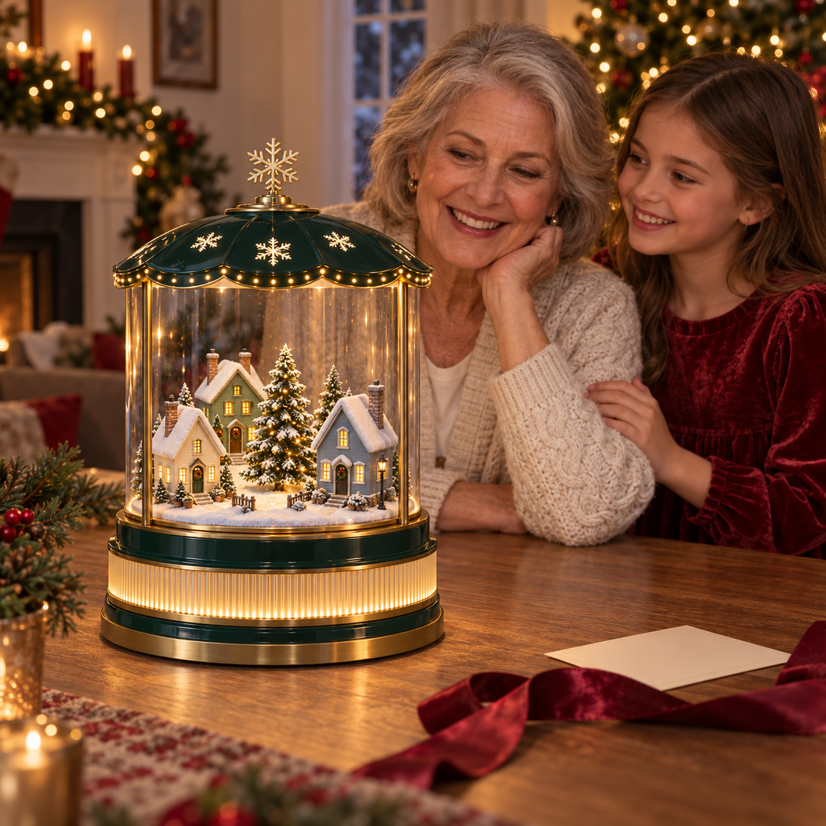 Winter Village Glow Lantern - Light-Up Christmas Village Decor