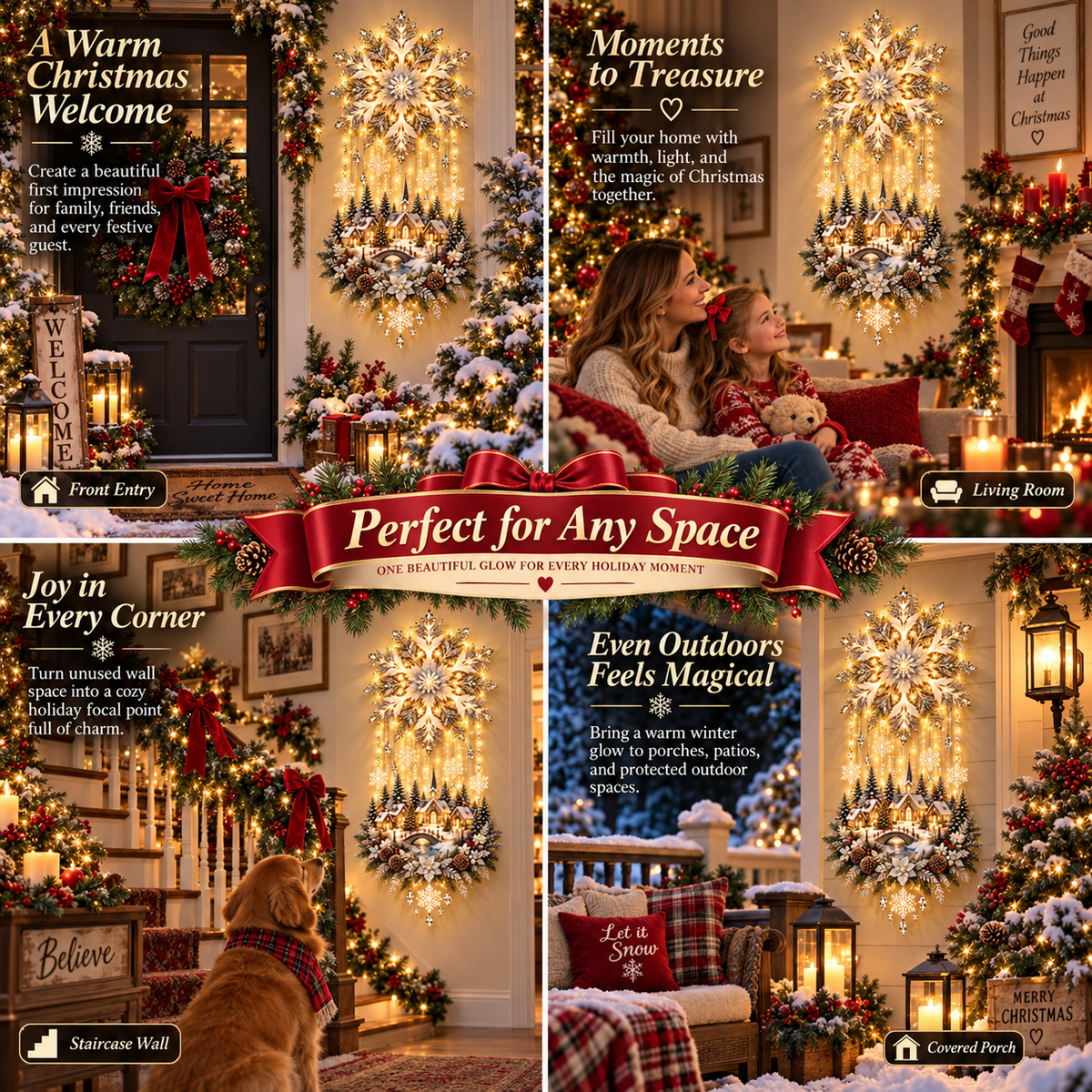 🎄Christmas Magic Glow Garden Light – ⭐Light Up Your Holiday Wonderland