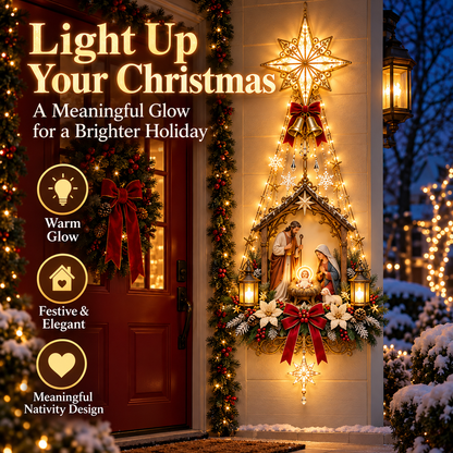 ✨ 49% OFF Nativity Wall Light -Star of Bethlehem Lighted Nativity Wall Decor – Bring the Heart of Christmas Home 🎄