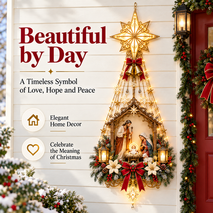 ✨ 49% OFF Nativity Wall Light -Star of Bethlehem Lighted Nativity Wall Decor – Bring the Heart of Christmas Home 🎄