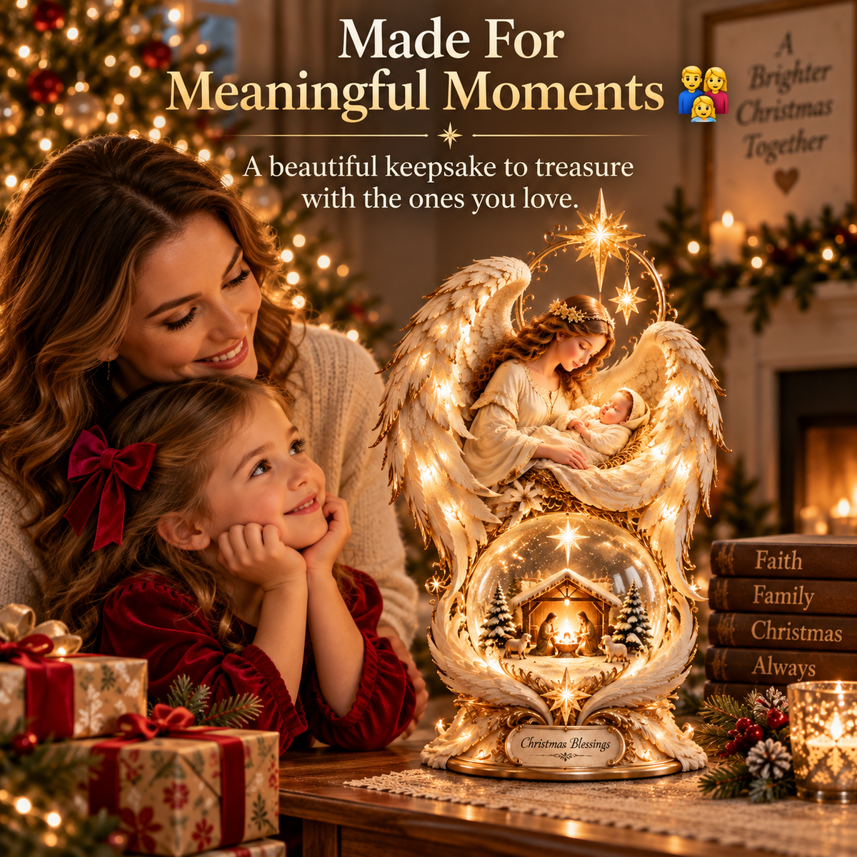 ✝️ Bring the Holy Night Home – Heavenly Noel Nativity Light