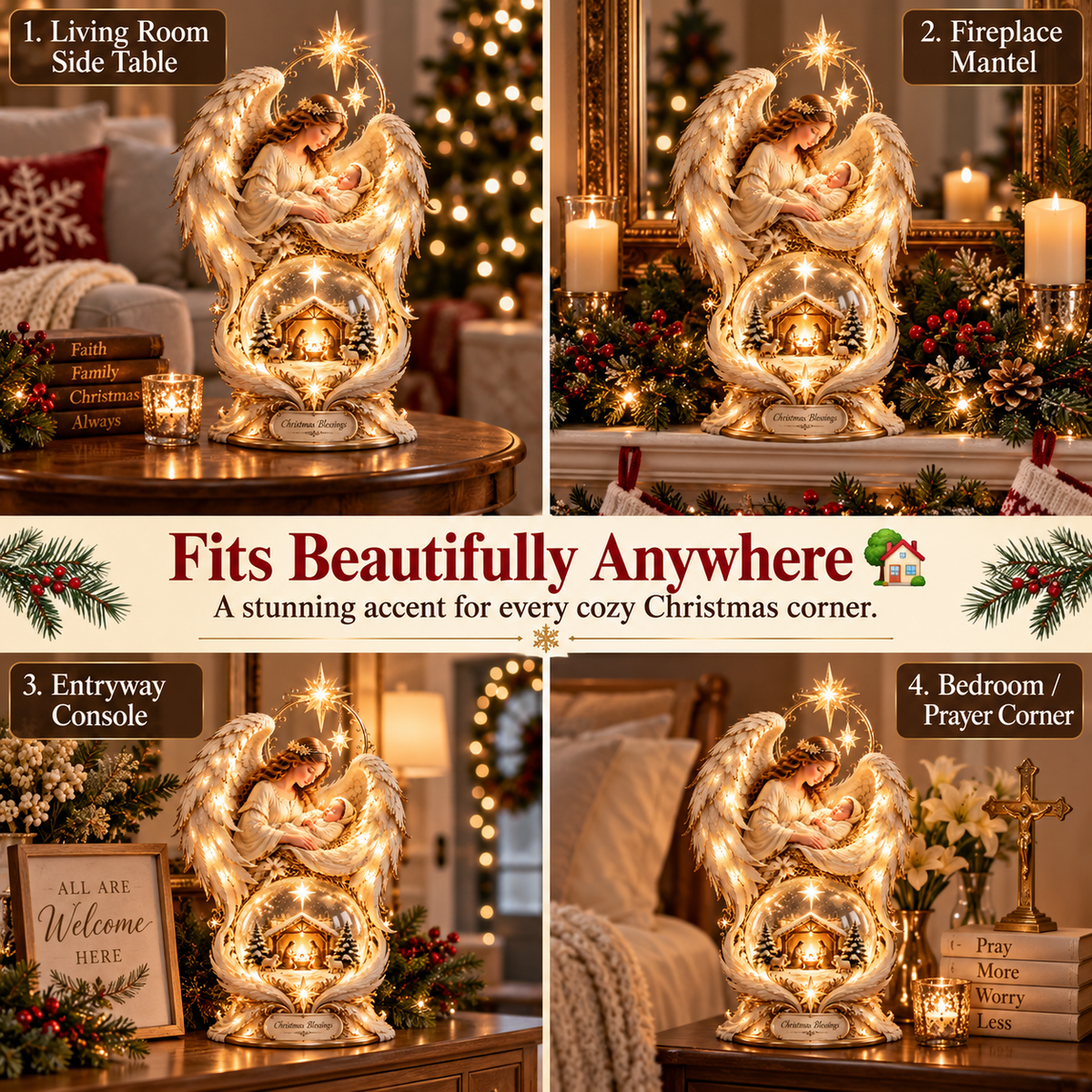 ✝️ Bring the Holy Night Home – Heavenly Noel Nativity Light