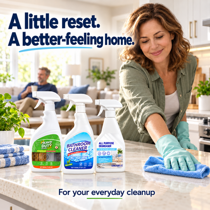 🧽 Whole Home Cleaning Bundle – 3-Bottle Set for Kitchen, Bathroom & More ✨