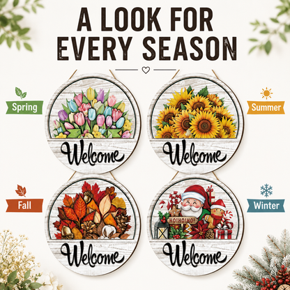 🔥 Hot Sale 49% Off — ⭕️16 PCS Interchangeable Welcome Sign for Front Door