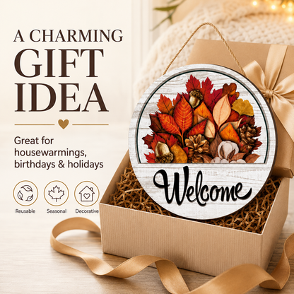 🔥 Hot Sale 49% Off — ⭕️16 PCS Interchangeable Welcome Sign for Front Door