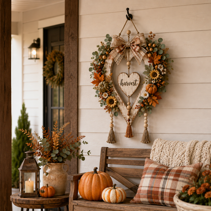 🔥LAST DAY 50% OFF -🍂🤎Harvest Heart Farmhouse Wall Decor