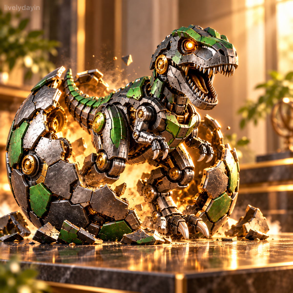 🦖🥚 NEW ARRIVAL🔥 Mechanical T-Rex Egg – From Mysterious Egg to Mighty Robotic Dinosaur! 🥚⚙️✨