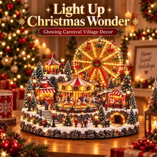 🔥 Lighted & Animated Christmas Village Collection-✨Same as the video
