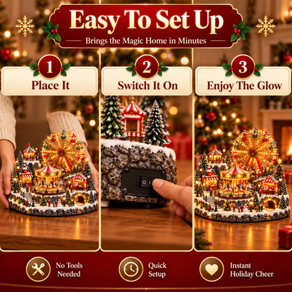 🔥 Lighted & Animated Christmas Village Collection-✨Same as the video