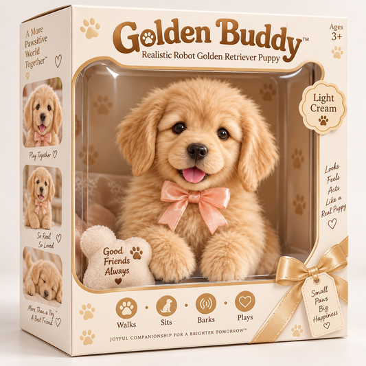 🎄49% OFF🐕🐾 Golden Buddy™ Realistic Robot Golden Retriever Puppy