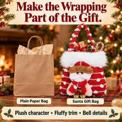 🎄 Cozy Knit Christmas Gift Bag – Make Every Little Gift Feel Special 🎁