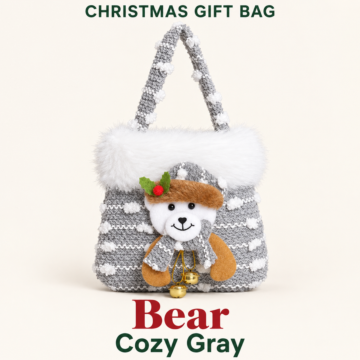 🎄 Cozy Knit Christmas Gift Bag – Make Every Little Gift Feel Special 🎁
