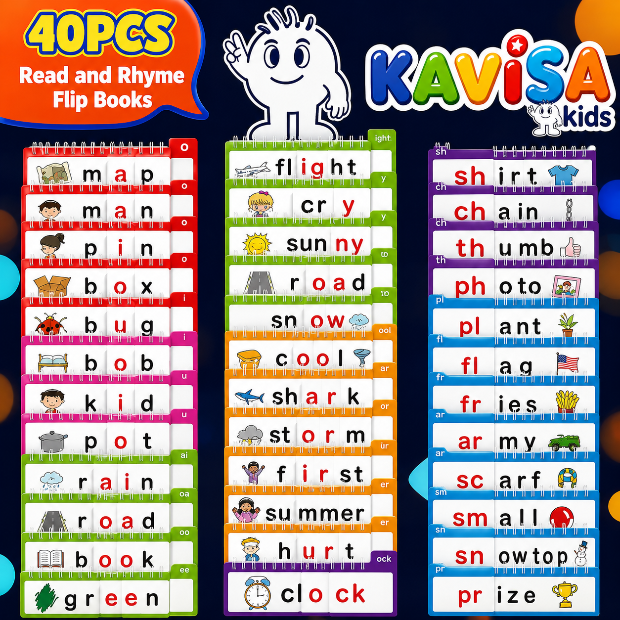 Kavisa Lingo™ | Phonics Flip Book Set