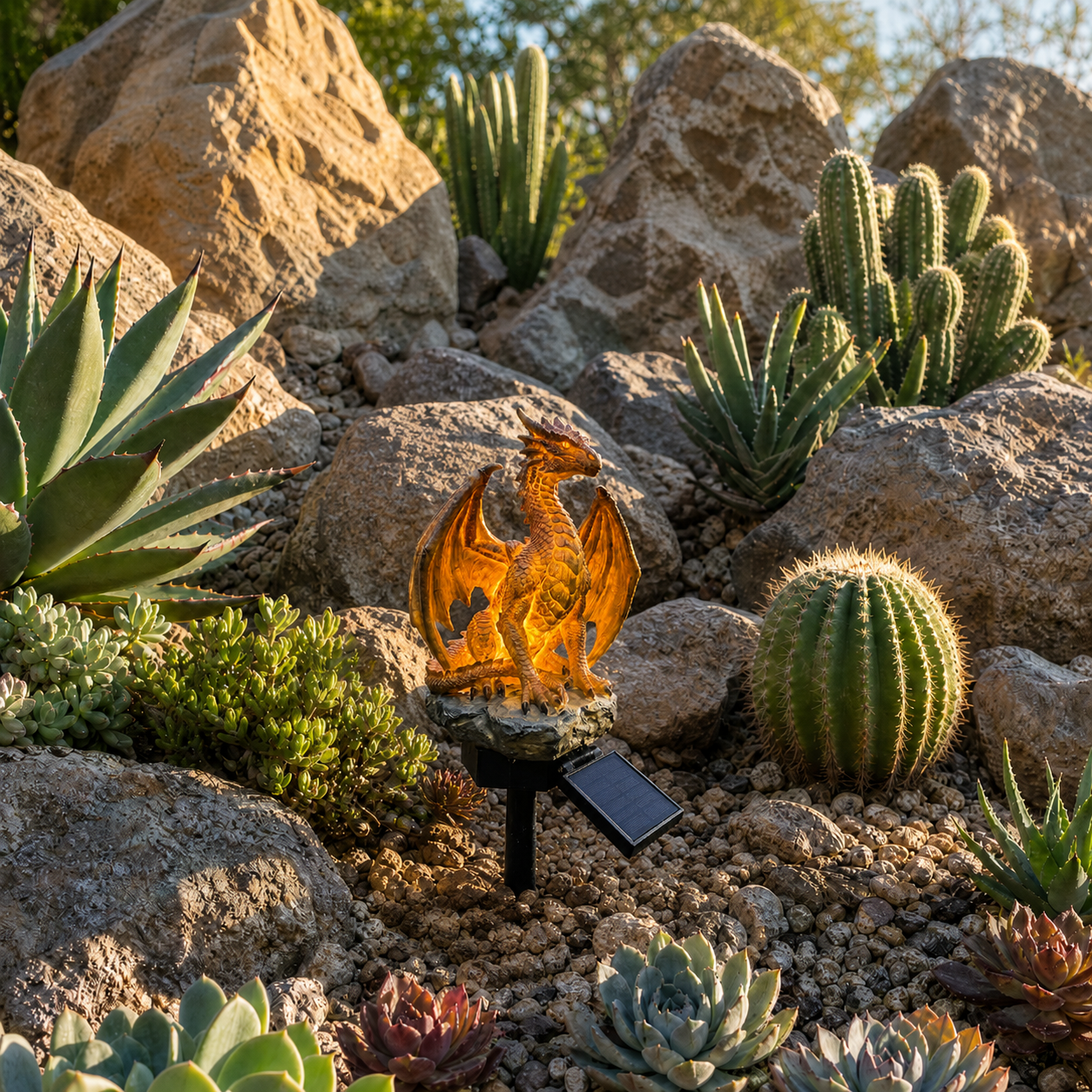 🐉Dragon Legacy Golden Ember Edition Solar Garden Light✨