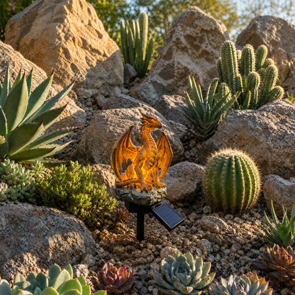 🐉Dragon Legacy Golden Ember Edition Solar Garden Light✨