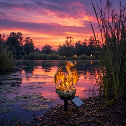 🐉Dragon Legacy Golden Ember Edition Solar Garden Light✨